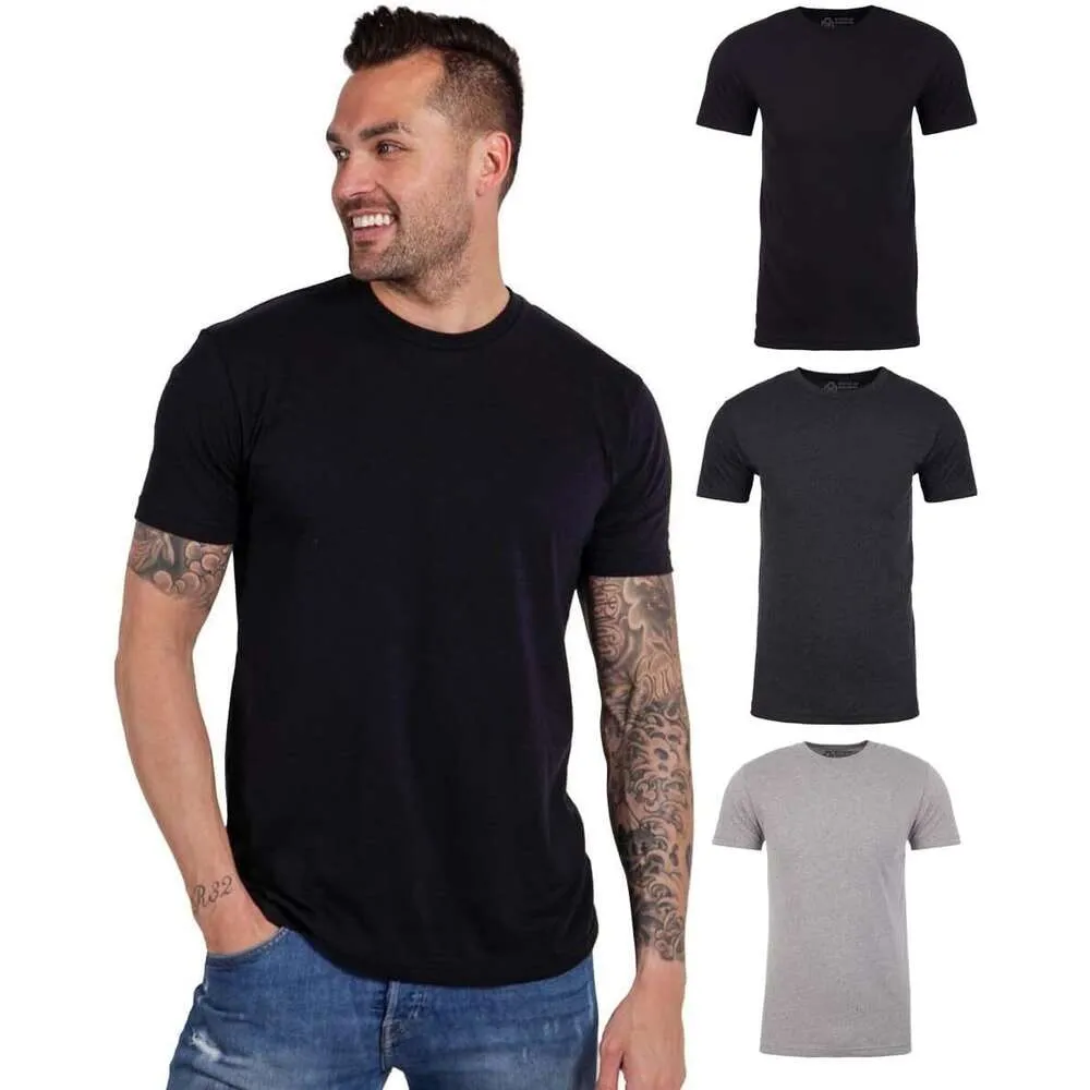 INTO THE AM Herren-T-Shirt – kurzärmliges T-Shirt mit Rundhalsausschnitt, weich geschnitten, S – 4XL, frische klassische T-Shirts