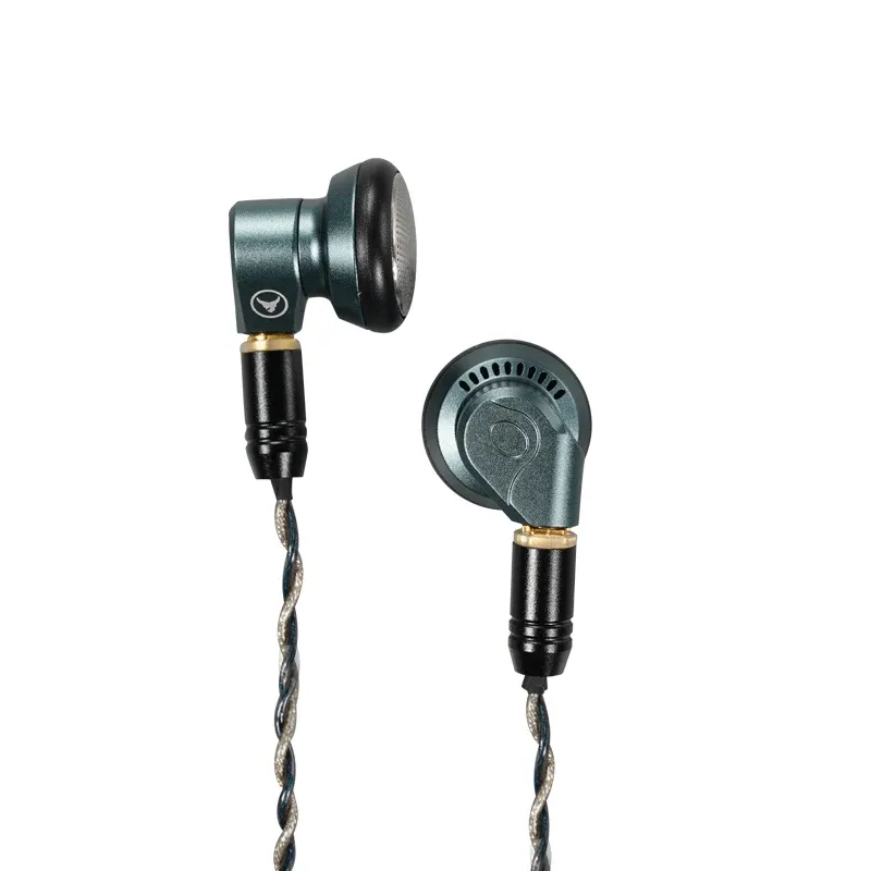 Hörlurar Yincrow Rhino 3.5/4.4mm HIFI Audiophile Flathead Earbud 14.6mm TopClass Dynamic Driver Music Earphone Löstagbar MMCX -kabel IEM