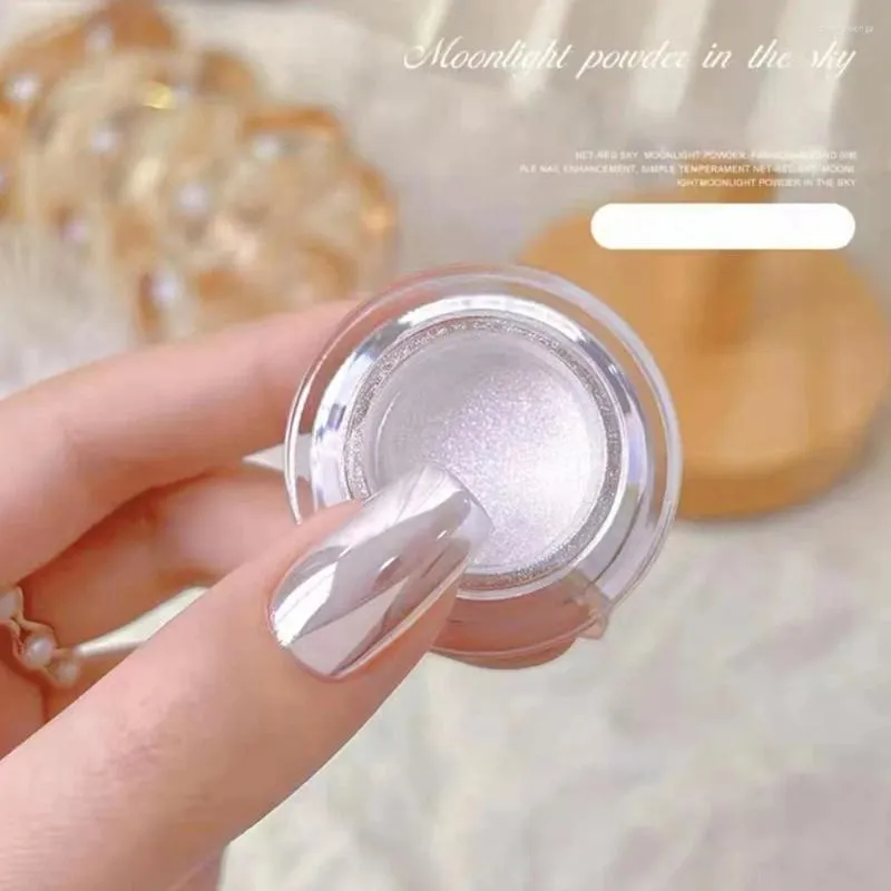Nail Glitter Manicure glittrande pulver långvarig glansstruktur Lätt att applicera varaktiga skönhetsmetoder