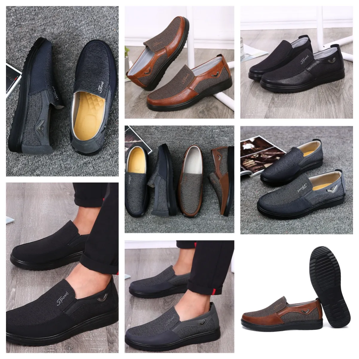 GAI tröstet Herrenschuhe, schwarze Schuhe, runde Zehenpartie, Party, Outdoor-Bankettanzüge, Herren-Business-Absatz-Designerschuhe, EUR 38–50, Softs