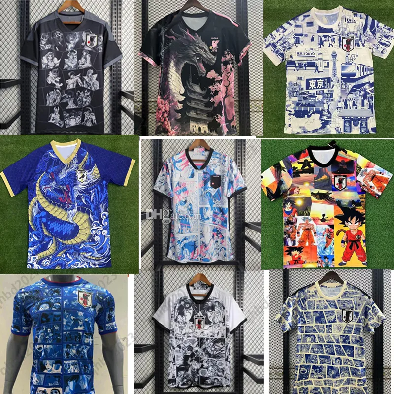 23/24 JapAn Football Boy Player Soccer Jerseys Anime Wukong Cartoon Isagi Atom Tsubasa Minamino Itakura Mitoma 2024 Uniforme japonais Hommes 2023 Chemise de football Dragon