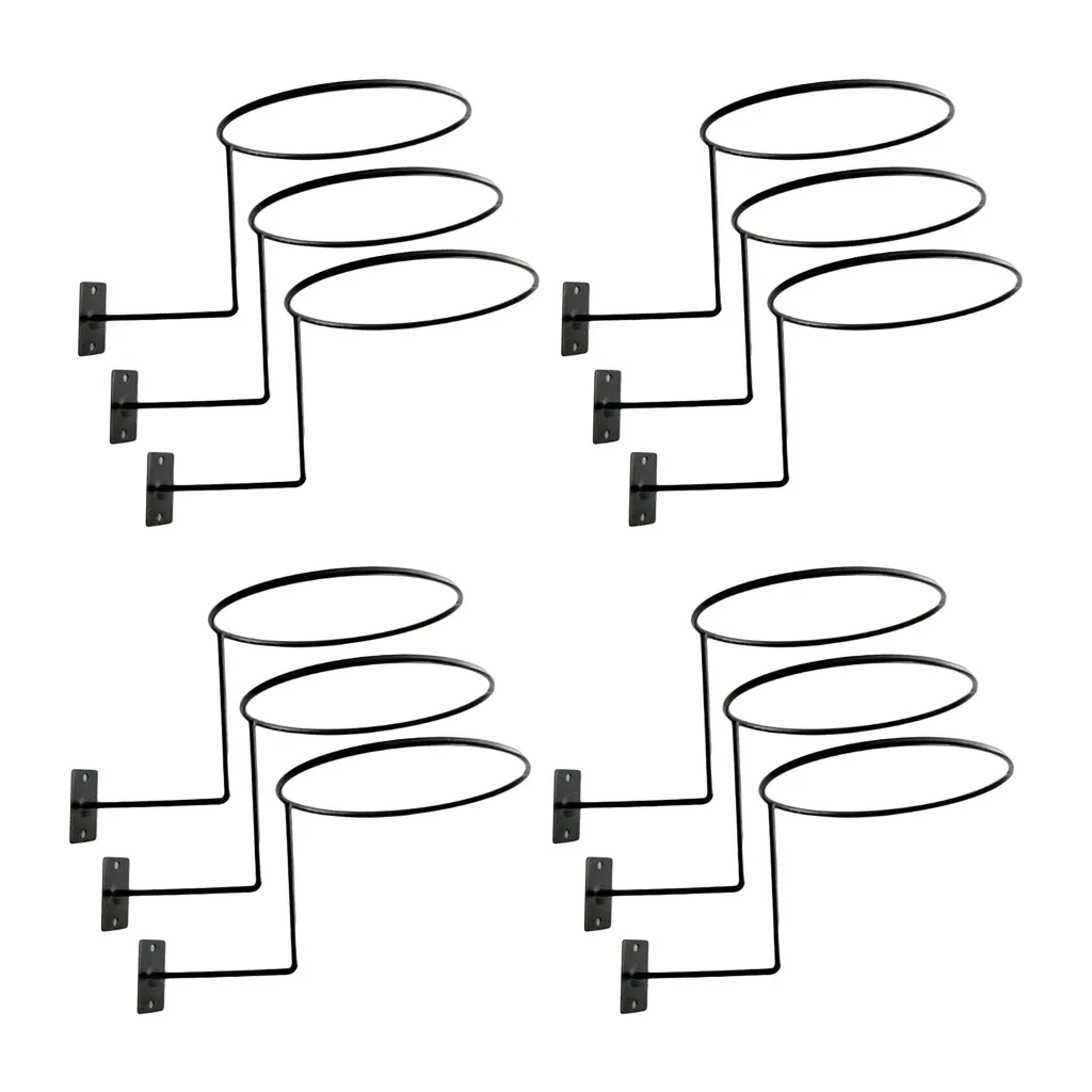 Står 12 st väggmonterade hjälm displayhållare rackhängare för målare topp hatt peruk 14 cm