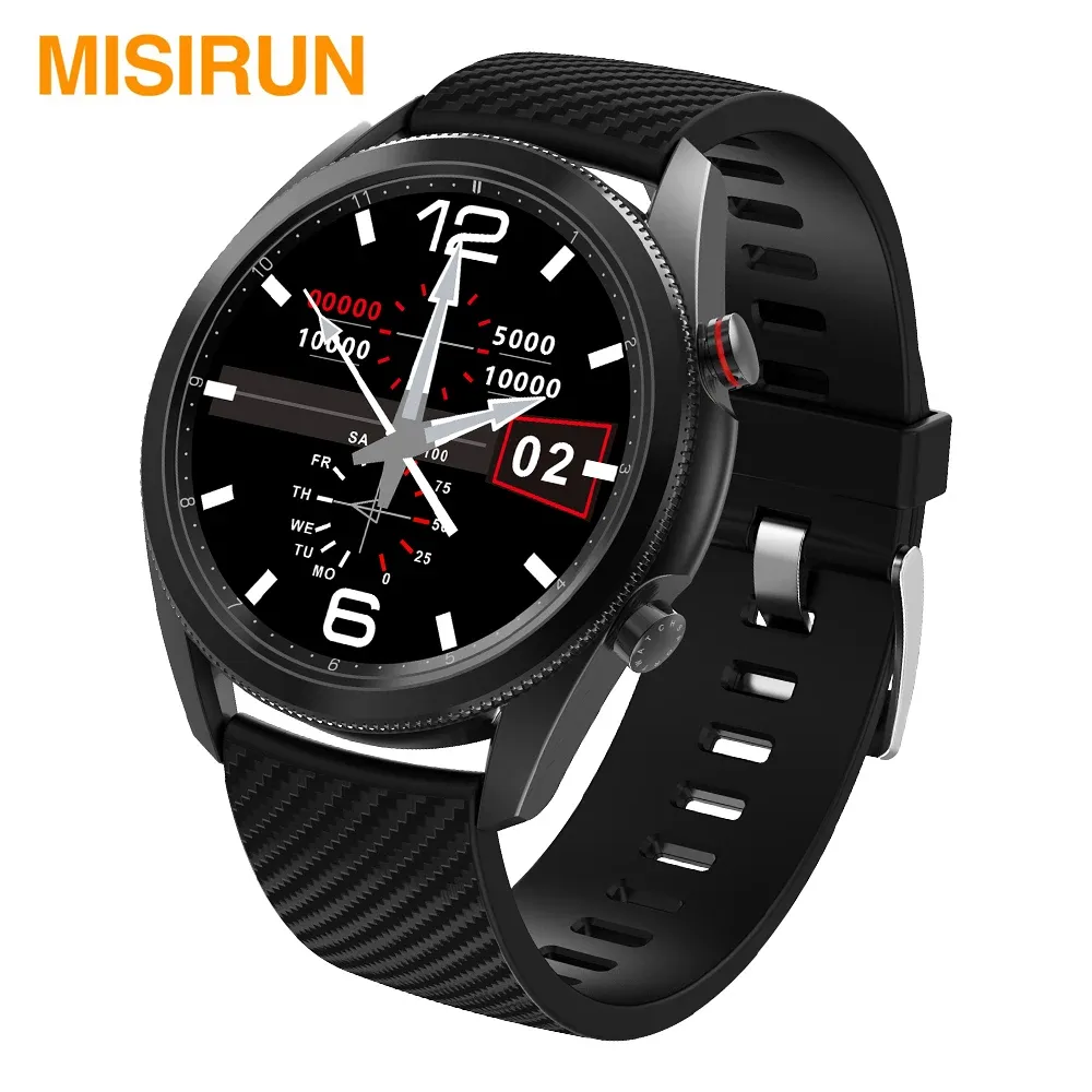 Montres MISIRUN DT91 montre intelligente pour hommes femmes bracelet en Fiber de carbone fréquence cardiaque Fitness Tracker Sport Smartwatch pour IOS Android