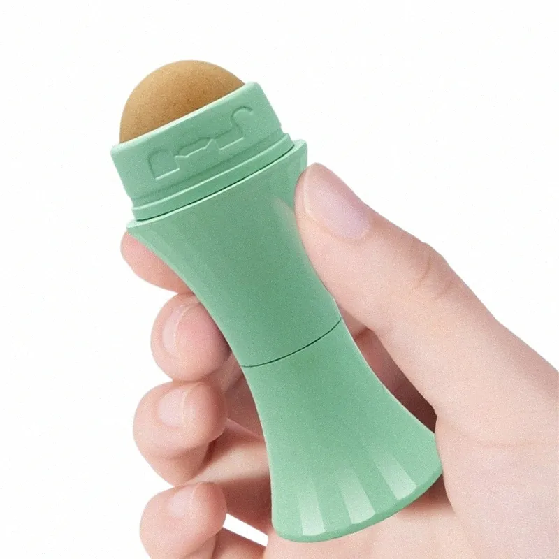 Kleine Taille Gesicht Öl absorbierende Roller Vulkan Ste Blemish Remover Gesicht T-ze Öl Entfernen Rolling Stick Ball Sommer Shiny 61W7 #