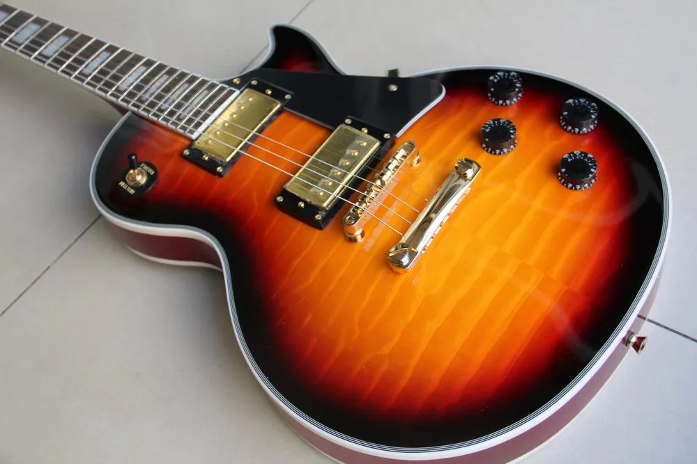 卸売ギターカスタムエレクトリックギターソリッドマホガニーインヴィンテージサンバースト111218