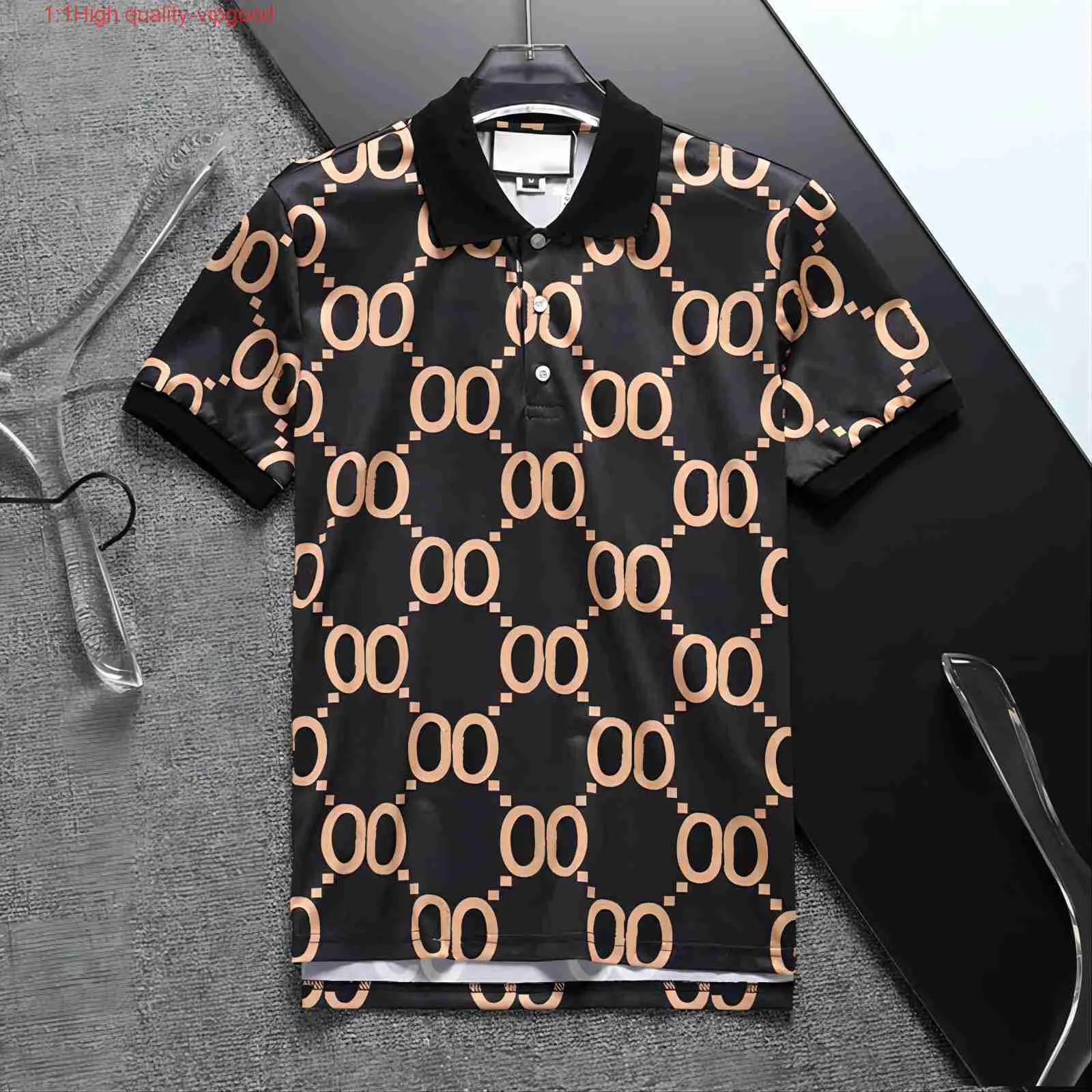2023 Designer Polo-Shirts Men de luxe Polos Mentes décontractées T-shirt Snake Bee Lettre imprimé broderie Fashion High Street Man Tee Tee Asian Size M-3XL
