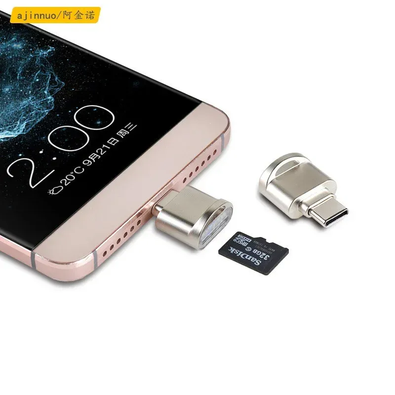 محمول USB 3.1 Type C Card Reader USB-C TF Micro SD OTG Adapter Type-C Card Card Resher for Samsung MacBook Huawei Letv