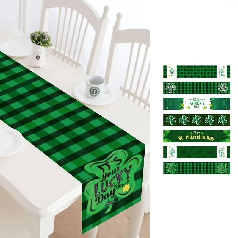 Tkanina stołowa 2024 St. Patrick's Day Flag restauracja świąteczna dekoracje
