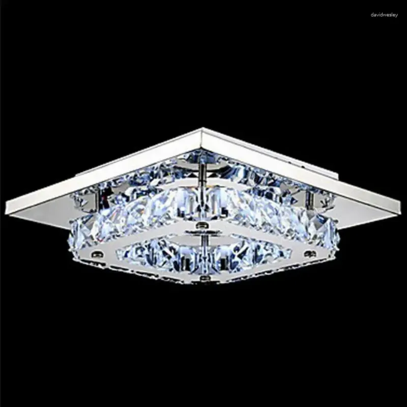 Ceiling Lights Nordic K9 Crystal Light LED Square Aisle For Corridor Entrance Fixtures