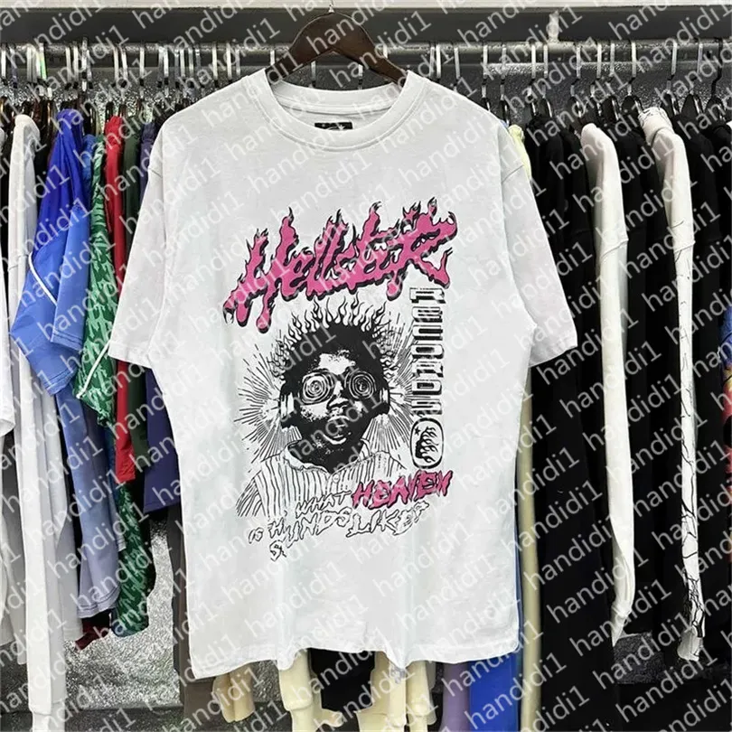 Hellstar shirt heren T-shirts korte mouw tee mannen vrouwen hoge kwaliteit streetwear hiphop mode T-shirt hell star hellstar korte Z32