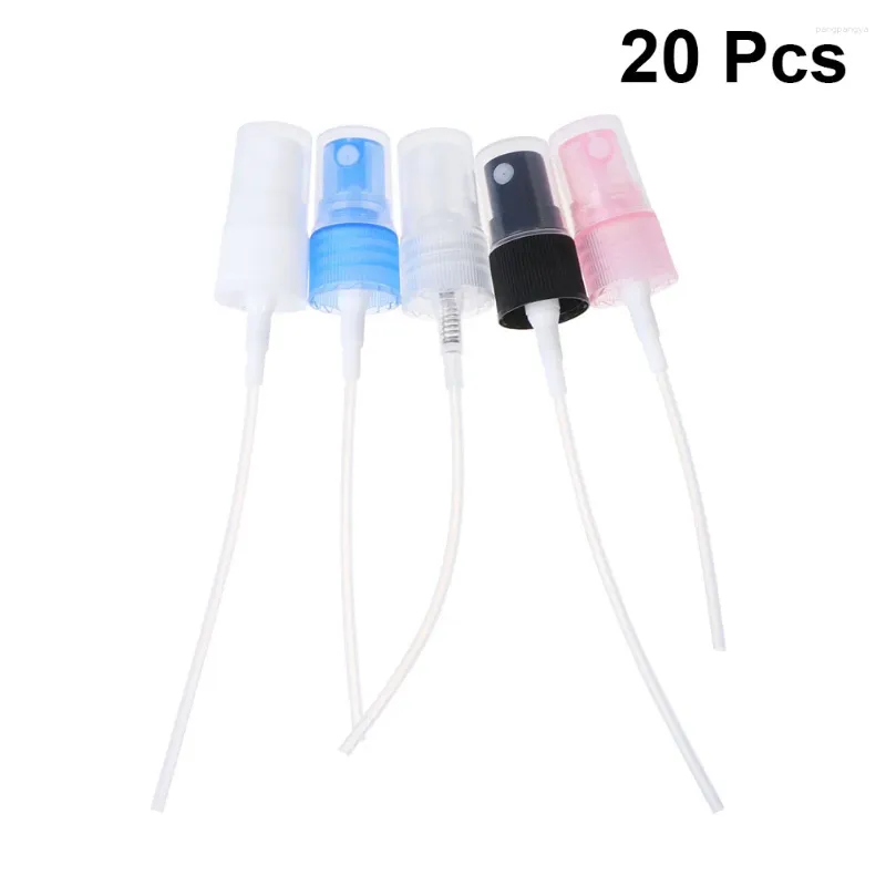 Storage Bottles 20PCS Essential Oil Spray Bottle Tops Replacement Pump For ( Calibre 18mm )