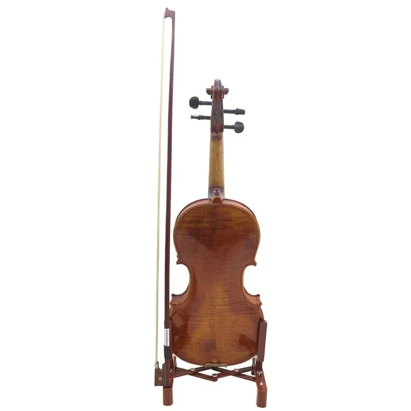 2024 Professional Portable Folding Violin Stand Musical Instrument Fiddle Floor Holder Rack Violins Guitar Accessories