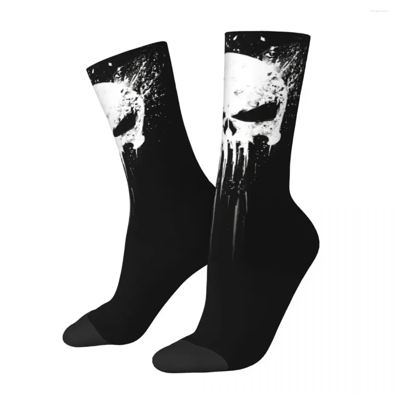 Men's Socks Crazy Skull Men Women Outdoor Novelty Spring Summer Autumn Winter Stockings Gift