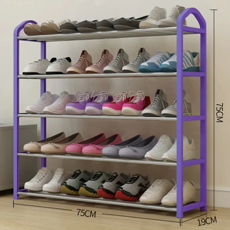 2024 Shoe Rack Aluminum Metal Standing Shoe Rack DIY Shoes Storage Shelf Home Organizer Accessories Shoe Rack Shoe rack organization