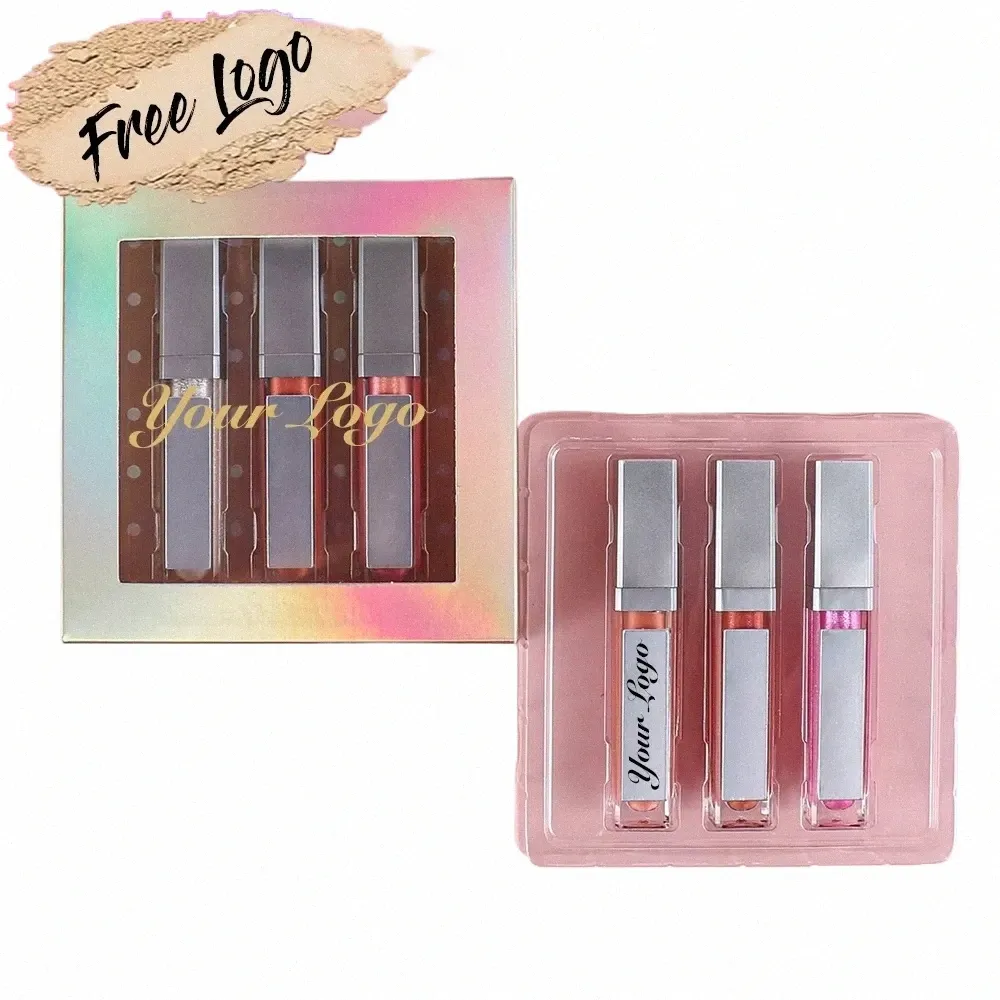 Make Up wegańska płynna płynna lipgloss private Label Kit de Maquillaje hurtowa makijaż niestandardowy h2tb#