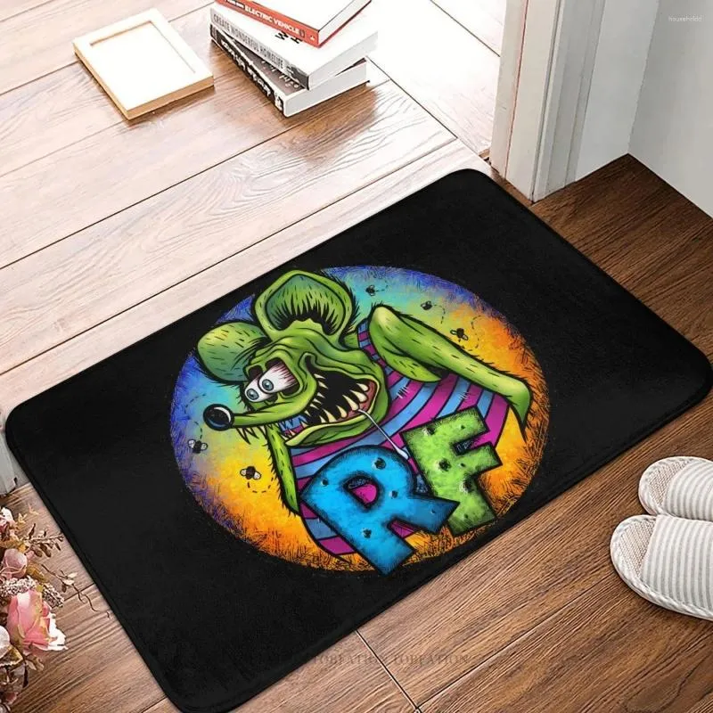 Tapis contes du Rat Fink Film de dessin animé paillasson antidérapant tapis de cuisine tapis de sol rétro tapis de bienvenue décor intérieur