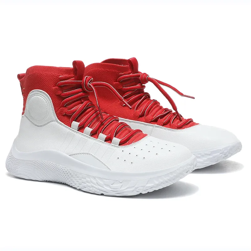 Обувь спортивная фитнеса Laceup Shoes Fashion Colors Matching High Top Basketball Shoes Rrode Shoes 2023 Мужские баскетбольные кроссовки