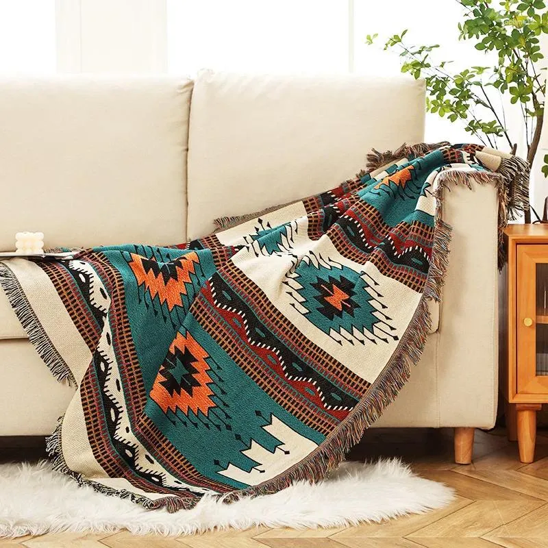 Mantas de sofá sudeste asiático cubierta de manta para acampar estera de picnic al aire libre decoración del hogar cama de ocio boho mantel