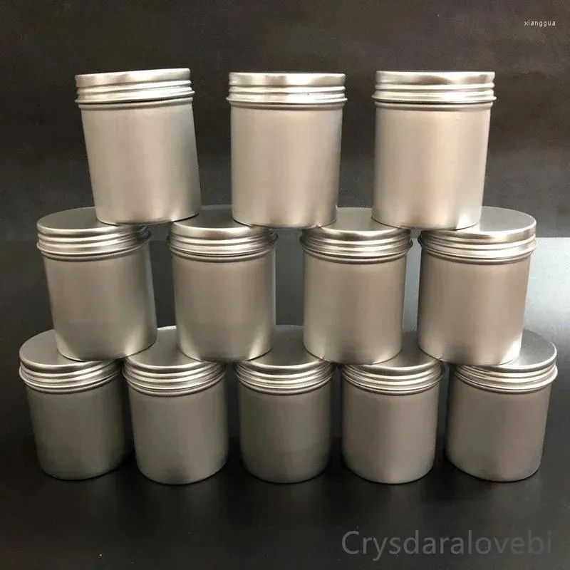 Cadeauverpakking 3 maten 4 sets Aluminium opbergdoos Kruidenkoffer Koffie Snoep Theepotten Set Ronde metalen lipblikken Voor