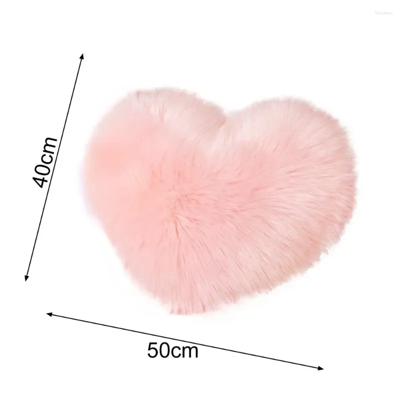 Pillow Practical Doll PP Cotton Eye-catching No Odor Heart Shaped Fluffy Sofa Case Plush Flexible