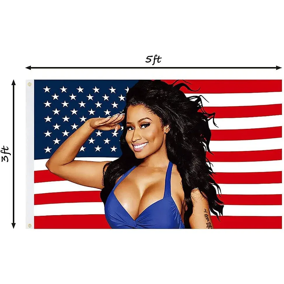 Accesorios Nicki Minaj Flag Factory Spot 3x5ft Impresión Digital