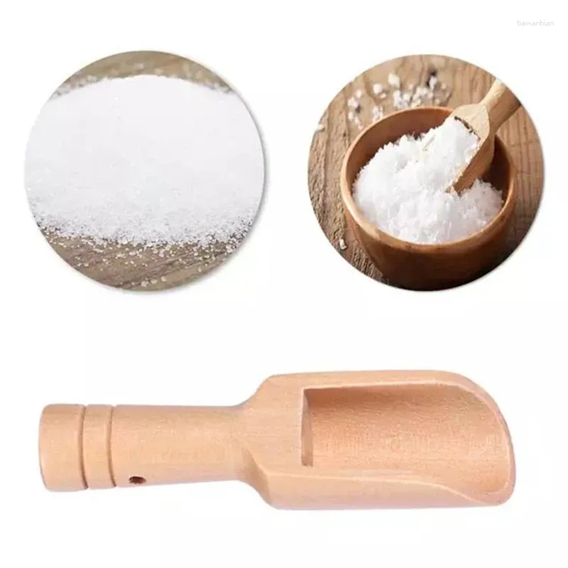 Löffel Mini Küche Utensilien Waschmittel Waschmittel Holzschaufel Pulver Löffel Bad Dusche Spa Werkzeug Tee Kaffee Süßigkeiten Gewürz Gewürze