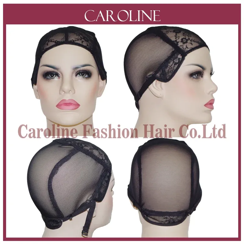 Hairnets 5pcs Cheap Wig Caps For Making Wigs With Adjustable Strap Lace Front Weaving Cap Tools Hair Net & Hairnets Easycap 6043