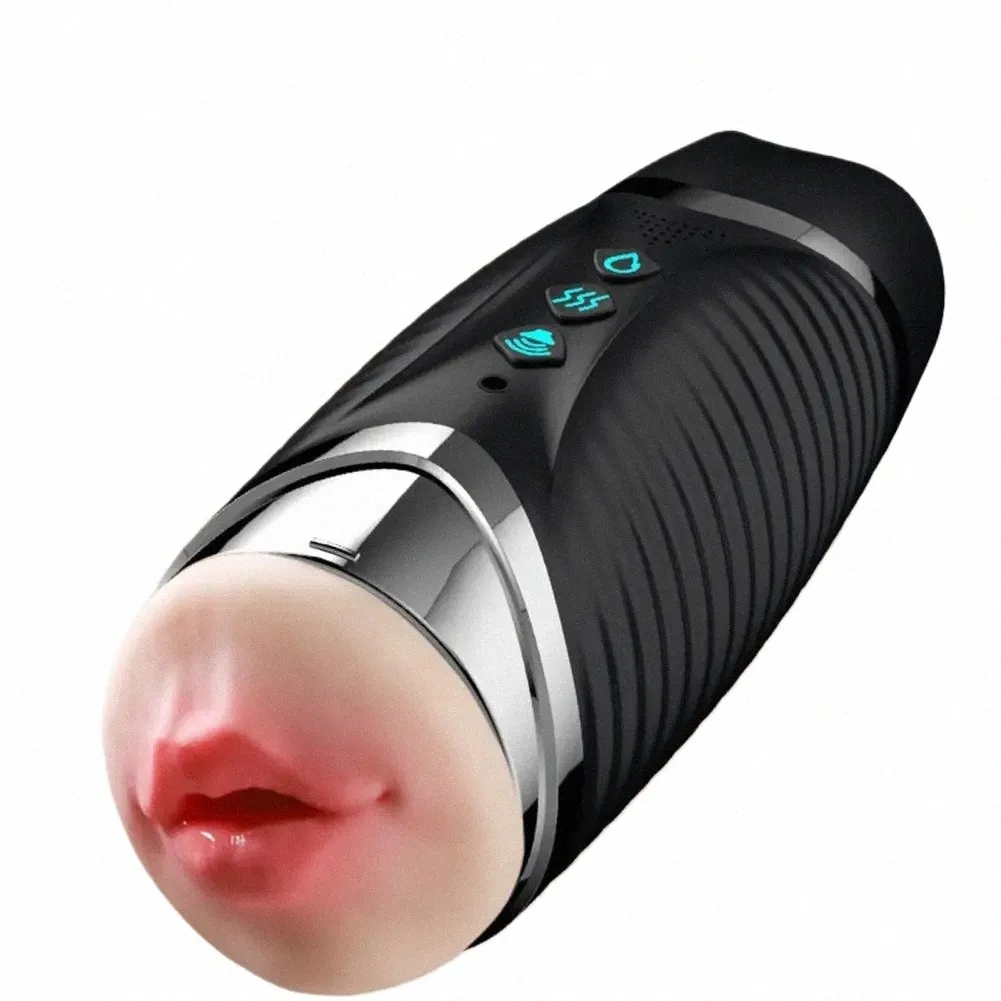 Vibromasseur de massage vaginal automatique pour hommes Lèvres sexy et produits pour adultes Tgue Wrap Masturbati Cup Produits de pipe vaginale o4LV #