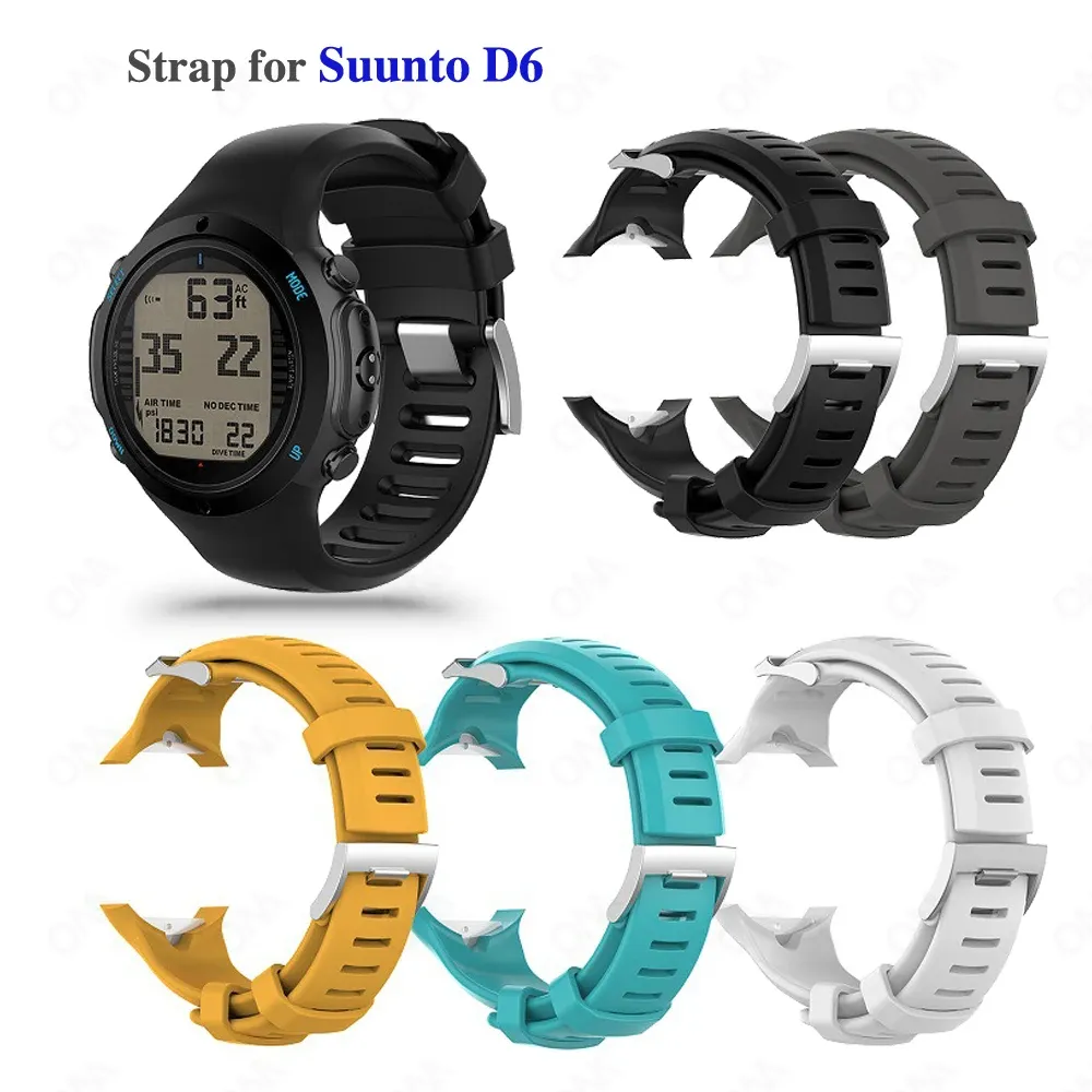 Accessories Watchband Strap for Suunto D6 Dive D6i NOVO ZULU Bracelet Replacement Silicone Band Smart Watch Straps Correa Accessories