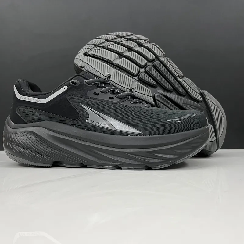 ALTRA Road Running VIA OLYMPUS Sapatos Mulheres Designer Mens Treinadores Runnners Mulheres Sneakers Blakc Branco Homens Tamanho 36-47