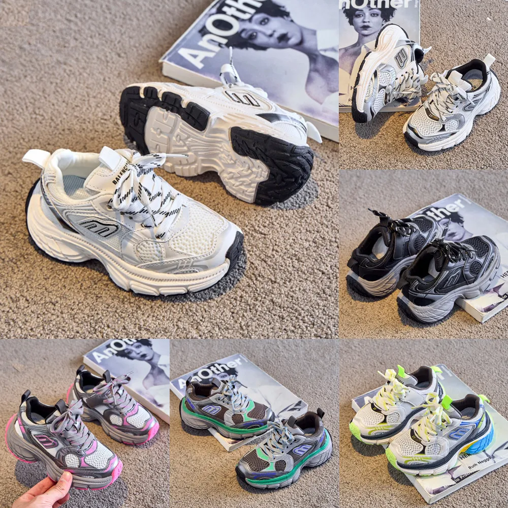 Crianças bebê designer sapatos casuais menino meninas moda tênis plataformas de festa papai jogging caminhadas tamanho 26-37