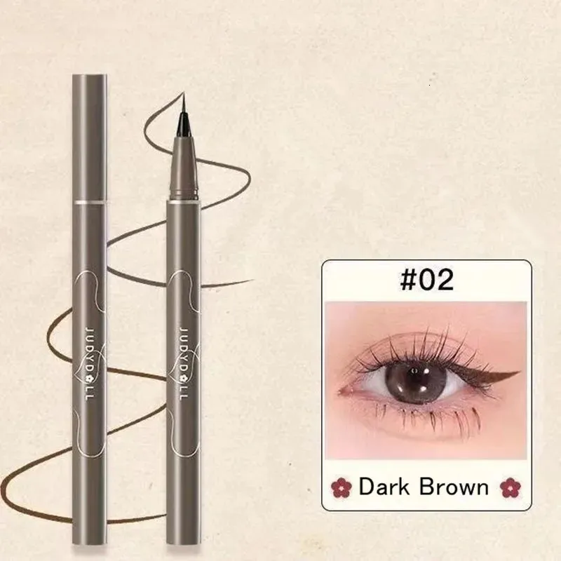 Judydoll Ultra-fine Liquid Eyeliner Pen Matte Lying Silkworm Eye Lash Pencil Fast Dry Smooth Lasting Eye Shadow Stick Makeup 240313