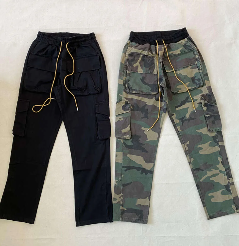 24 Saut-camouflage vintage plusieurs poches Pantalons de camouflage Men Femmes 1 pantalon de cargaison de meilleure qualité