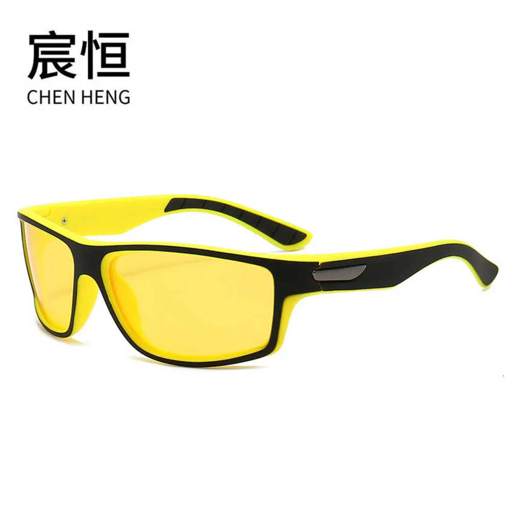 Nouvelles lunettes de soleil polarisées de sport à la mode pour hommes et femmes, lunettes de soleil colorées à film véritable pour l'équitation en plein air, lunettes de soleil à vision nocturne