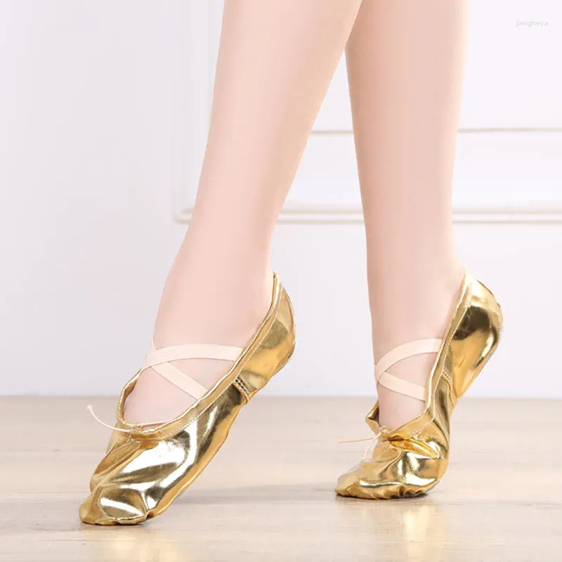 Scarpe da ballo USHINE Argento di qualità Modellamento del corpo Infradito da allenamento Yoga Palestra Balletto del ventre Bambini Ragazze Donna