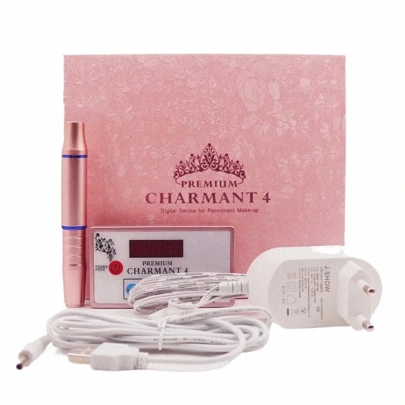 Charmant 4 Profial Maquiagem Permanente Kit Máquina de Tatuagem para Sobrancelha Tatuagem Lip Eyeliner Microblading MTS Pen com Cartuchos G2Rv #