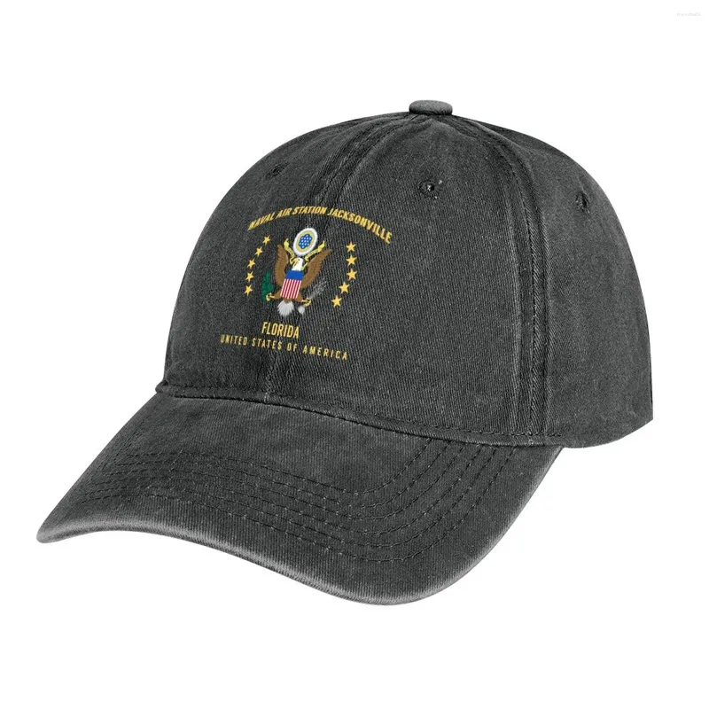 Berets Naval Air Station Jacksonville Cowboy Hat Cap Custom Trucker Men's Luxury Women’s’s Women’s