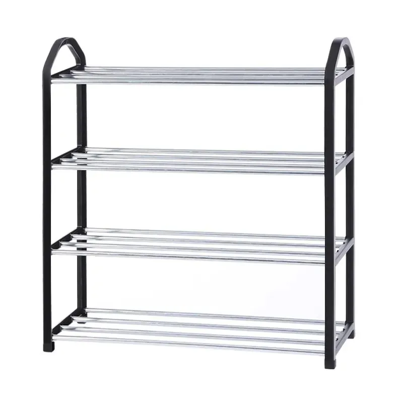 2024 Shoe Rack Aluminum Metal Standing Shoe Rack DIY Shoes Storage Shelf Home Organizer Accessories Shoe Rack Shoe rack organization