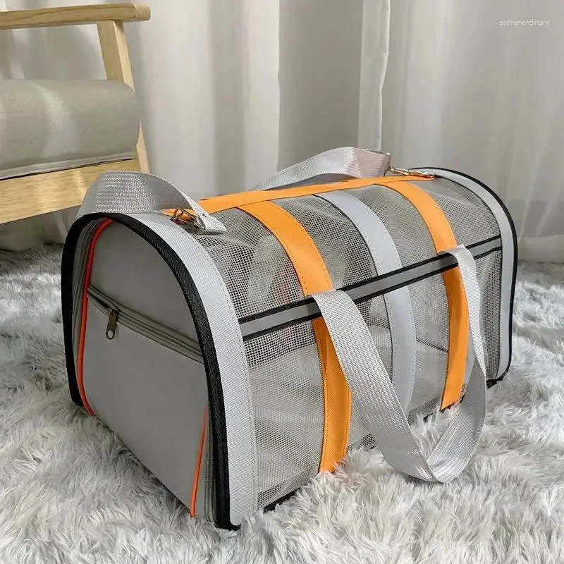 Mochila portátil portátil de portadores de gatos ensancharse y ser una bolsa segura transpirable para mascotas para mascotas