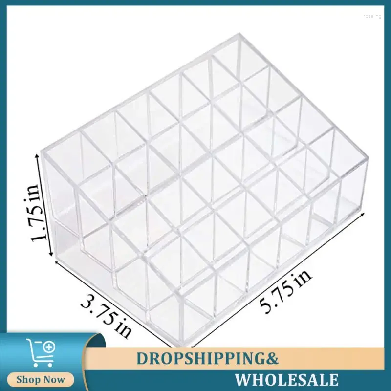 저장 상자 아크릴 다재다능한 내구성 24 그리드 문신 용품을위한 200g 세련된 디자인 주최자를 사용하여 화장품 정리