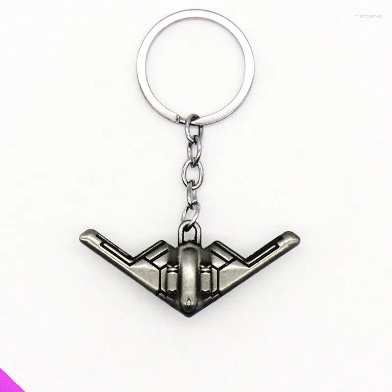 Porte-clés Mini 3D Pendentif d'avion Porte-clés Modèle d'avion Boucle de sac à dos Hommes et femmes Nécessités quotidiennes Cadeau Alliage 18 Type 2024