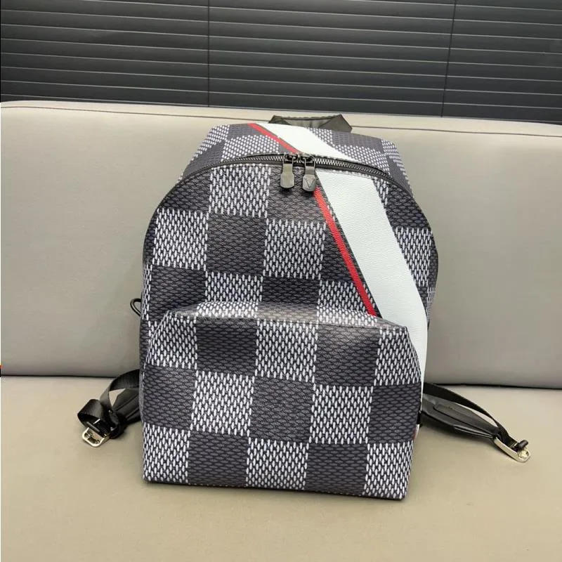 23SS Unisex Luxurys Designers Backpacks Printing Checkerboard Sacos de compras típicos Bolsa de grande capacidade