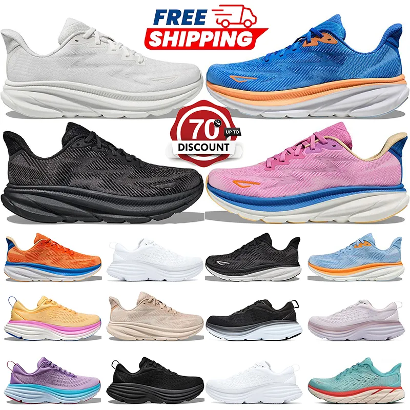 Spedizione gratuita 24 ore Bondi 8 Scarpe Donna Uomo Free People Run Scarpe Clifton 8 9 Sport Triple Bianco Nero Challenger 7 Shifting Sand Pale Mauve Sweet Lilla Scarpe da ginnastica