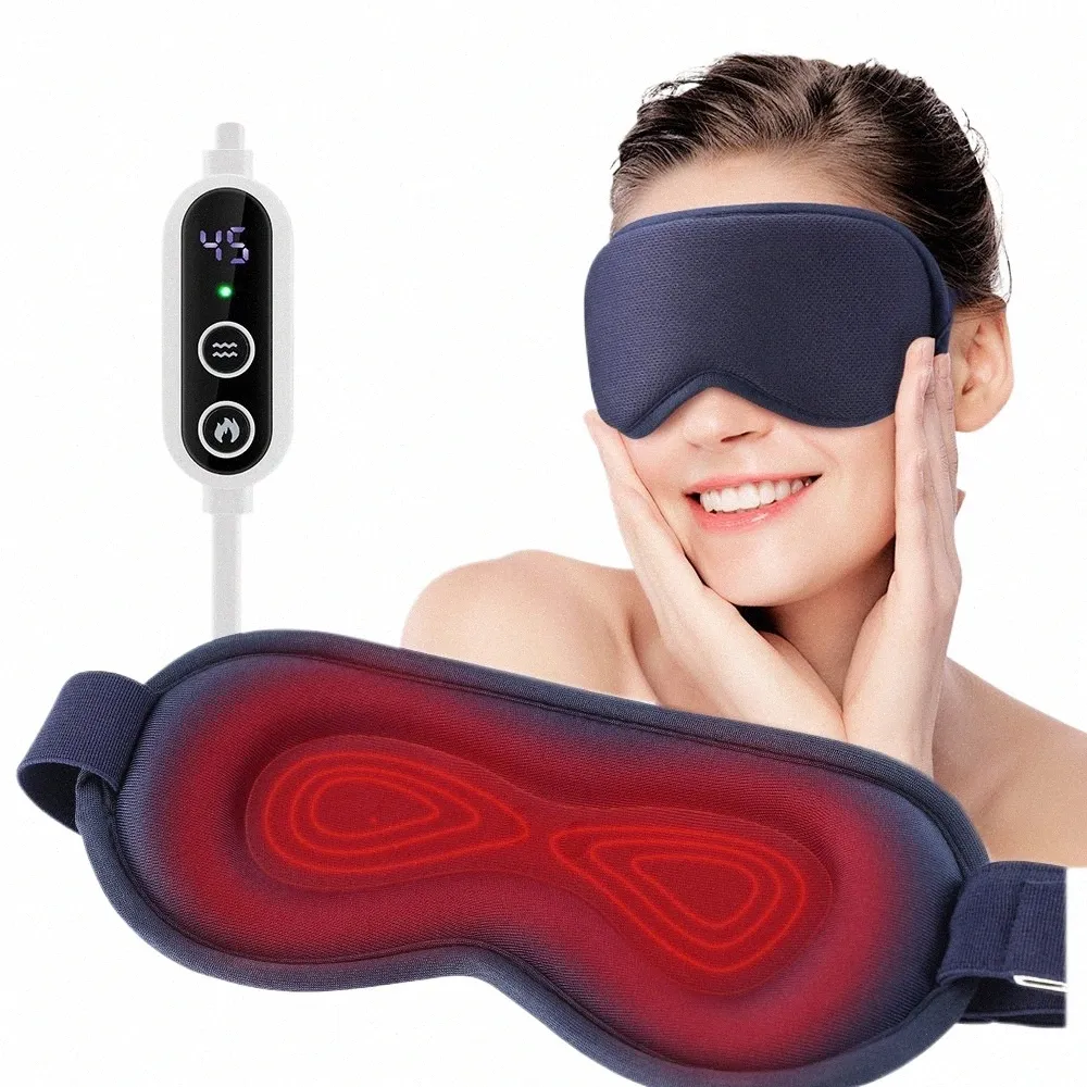 Reutilizável USB Elétrica Aquecida Máscara de Olhos Quente Compr Terapia Quente Cuidados com os Olhos Massageador Aliviar os Olhos Cansados Olhos Secos Sono Vendados f1tD #