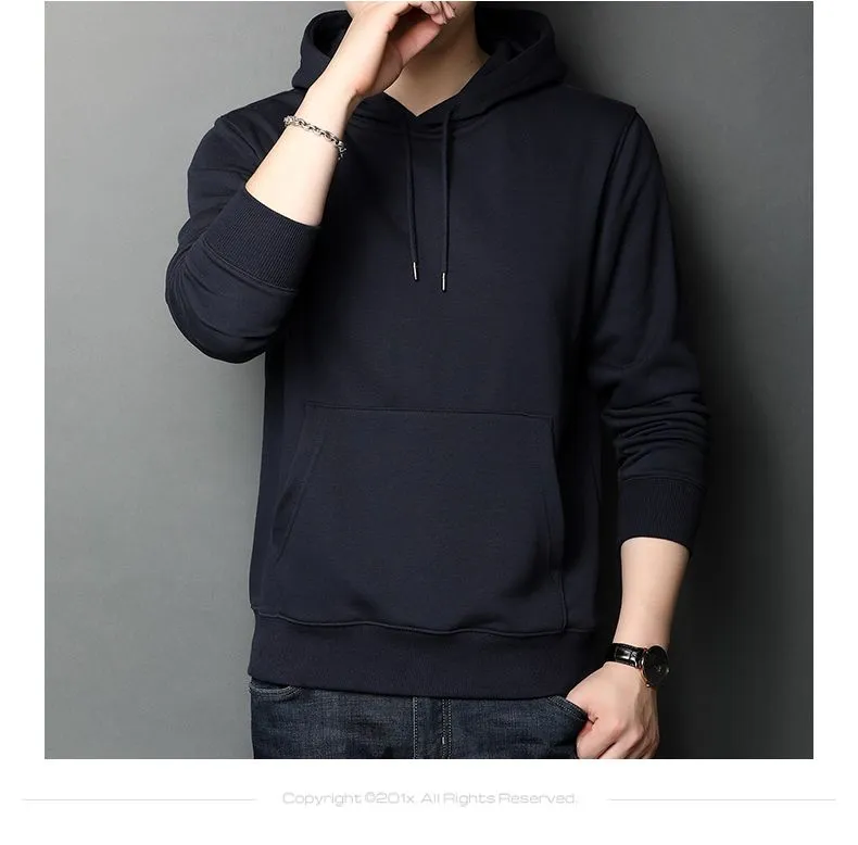 Büyük Boy Siyah Moda Erkek Hoodies Erkek Sweatshirts Bahar Sonbahar Düz Renk Hip Hop Kadın Sokak Giyim Hoodie Man Giyim 007