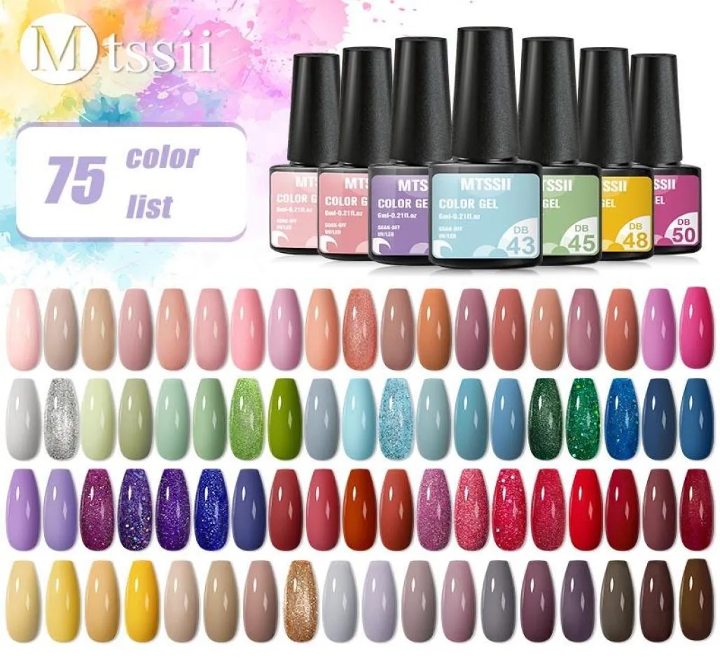 Mtssii 30 шт. набор гель-лаков для ногтей многоцветный полуперманентный длительный замачиваемый УФ-лак Art Hybrid1864402