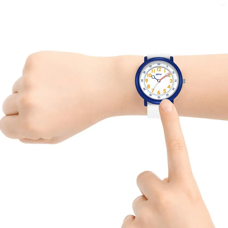 Orologi da polso Orologio da polso Cinturino in silicone Facile lettura Profondità 30 metri Impermeabile per professionisti del nuoto sportivo Bambini Bambini