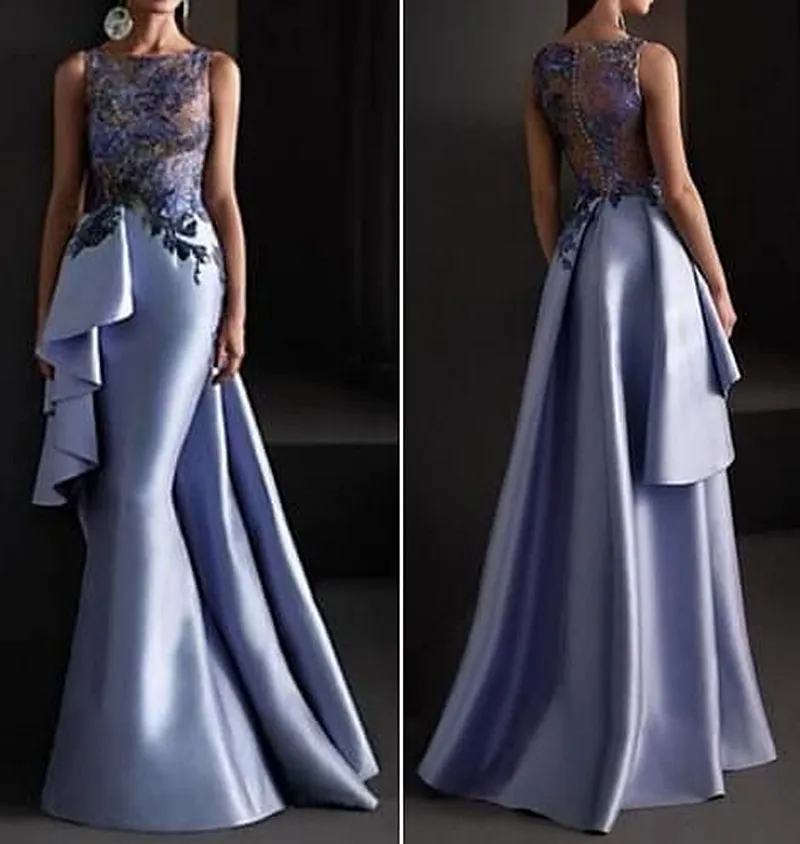 Sexy Mermaid Formal Lace-Up Dress Charming Evening Dress Y624