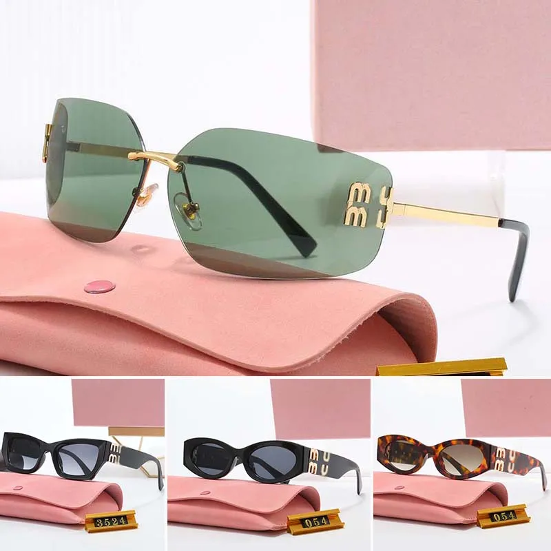 Lunettes de soleil de créateur de mode lunettes de soleil de plage pour femme lunettes de soleil de qualité miroir lunettes de soleil surdimensionnées sans monture de luxe femme lunettes de mode vintage