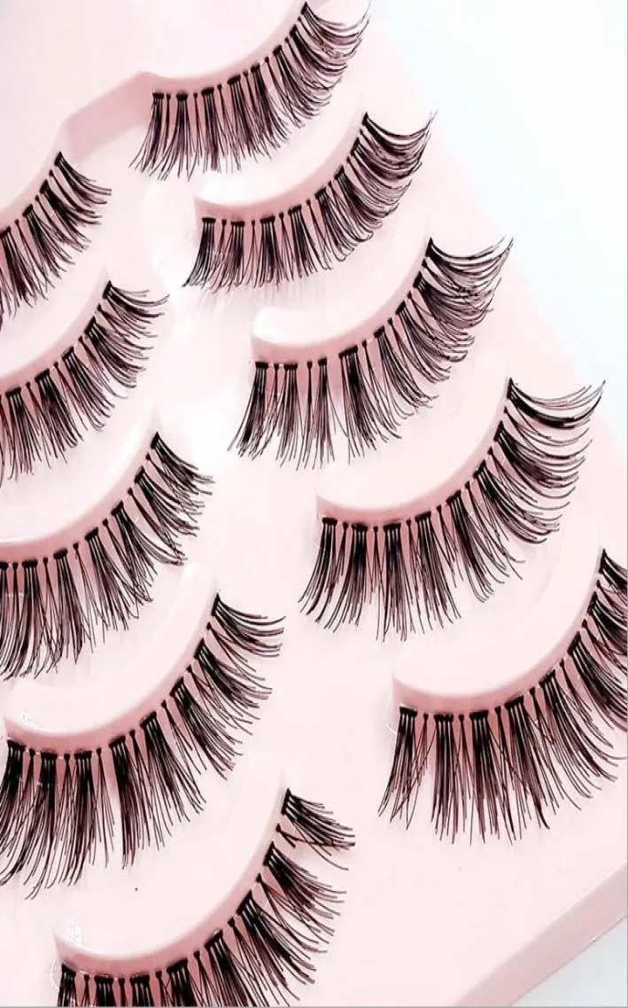 Transparente Wimpern 5pairsbox Beau ty Thick Long False Eye Clear Band Lashes Makeup Beauty Tools 2027202616